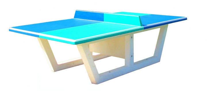 Table ping-pong béton bicolore